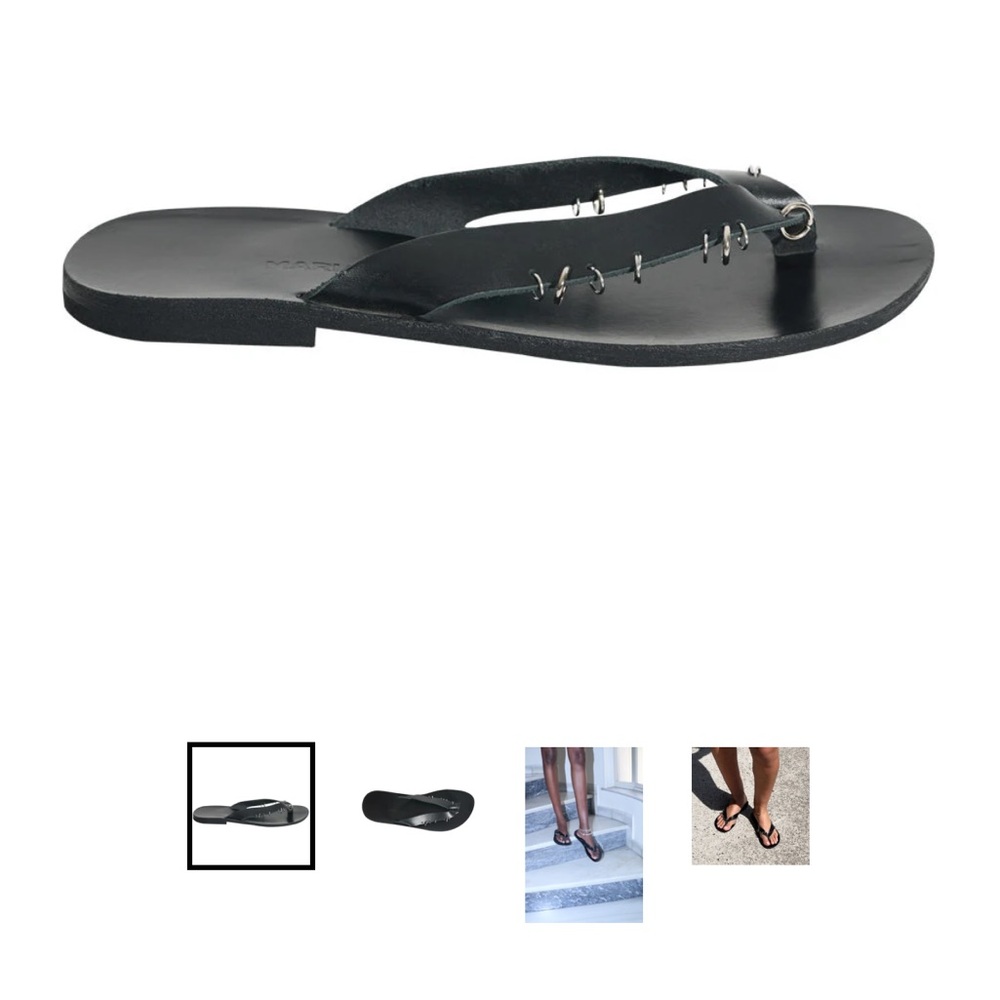 Maria Farro Alexa flip flops